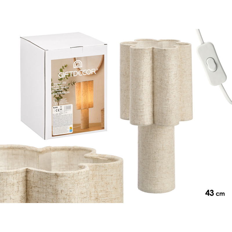 LAMPARA SOBREMESA FLOR 43CM