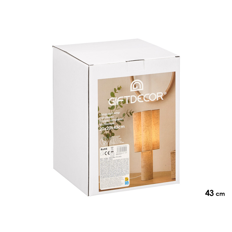 LAMPE DE TABLE À FLEURS 43CM 