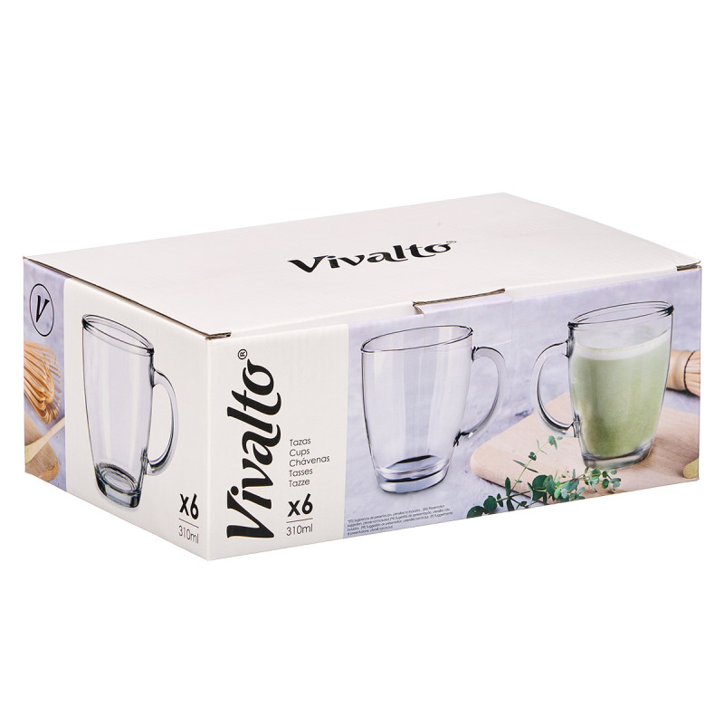 TASSE VERRE PETIT-DÉJEUNER POIGNÉE 370ML 
