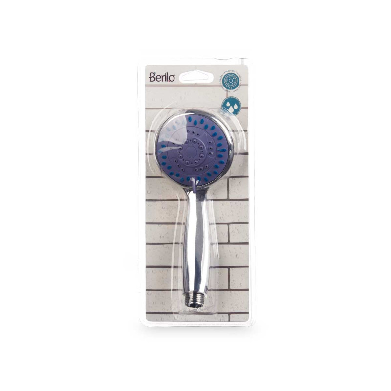 SHOWER HEAD AND HOSE 2M W/REG GREY BASE