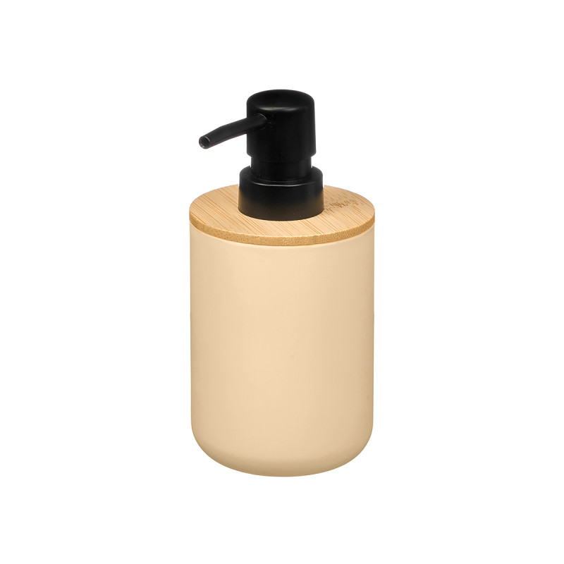 DOSIFICADOR PLASTICO BAMBU BEIGE