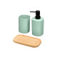 SET DISTRIBUTEUR TASSE BAMBOU BASE MENTHE