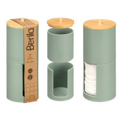 CONTENITORE PLASTICA A DOPPIO COPERCHIO BAMBU VERD