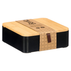  ORGANIZZATORE PLASTICA SPECCHIO BAMBÙ NERO