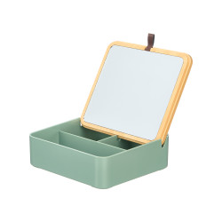 ORGANISATEUR MIROIR PLASTIQUE BAMBOU VERT