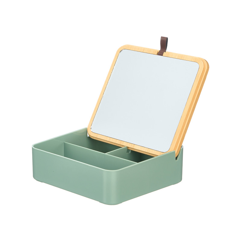 ORGANIZZATORE SPECCHI PLASTICA BAMBU VERDE