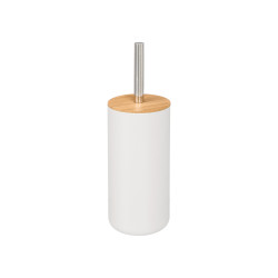 PORTE-BALAI PLASTIQUE BAMBOU BLANC