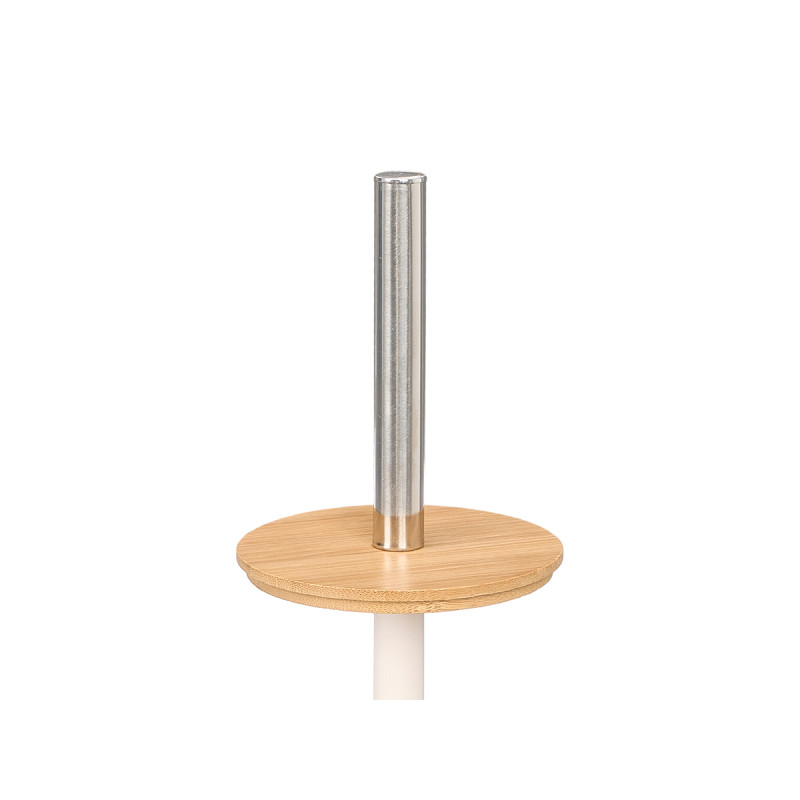 PORTE-BALAI PLASTIQUE BAMBOU BLANC