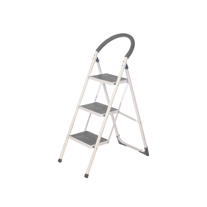 ESCALERA METAL 3 ESCALONES GRIS