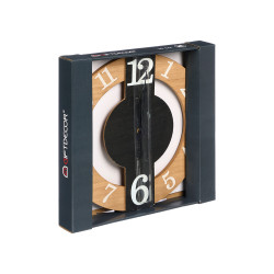 HORLOGE MURALE NOIRE NATURELLE 