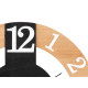 WALL CLOCK BLACK NATURAL