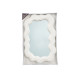ESPEJO PLASTICO FORMA BLANCO 45CM