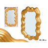 GOLD SHAPED PLASTIC MIRROR 45CM