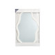 MIROIR DE FORME EN PLASTIQUE BLANC 72CM