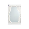 WHITE PLASTIC SHAPED MIRROR 72CM