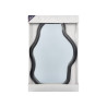 ESPEJO PLASTICO FORMA NEGRO 72CM