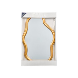 GOLD SHAPED PLASTIC MIRROR 72CM