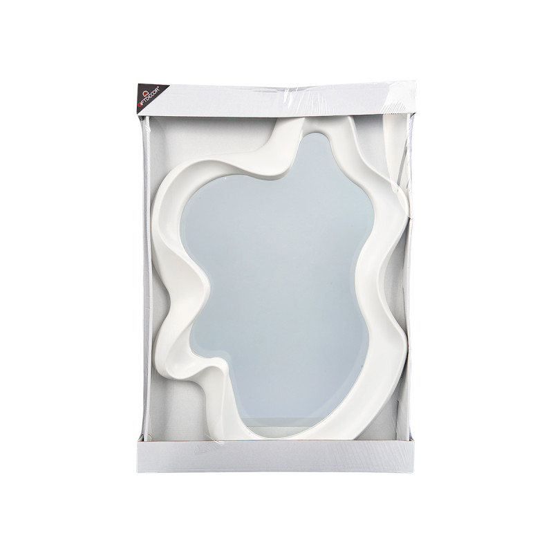 SPECCHIO DI PLASTICA BIANCO FORMA 80CM