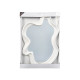 MIROIR EN PLASTIQUE BLANC FORME 80CM