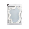 MIROIR EN PLASTIQUE BLANC FORME 80CM