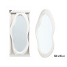 WHITE PLASTIC SHAPED MIRROR 120CM