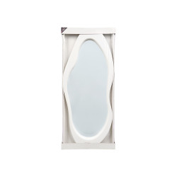 MIROIR DE FORME EN PLASTIQUE BLANC 120CM