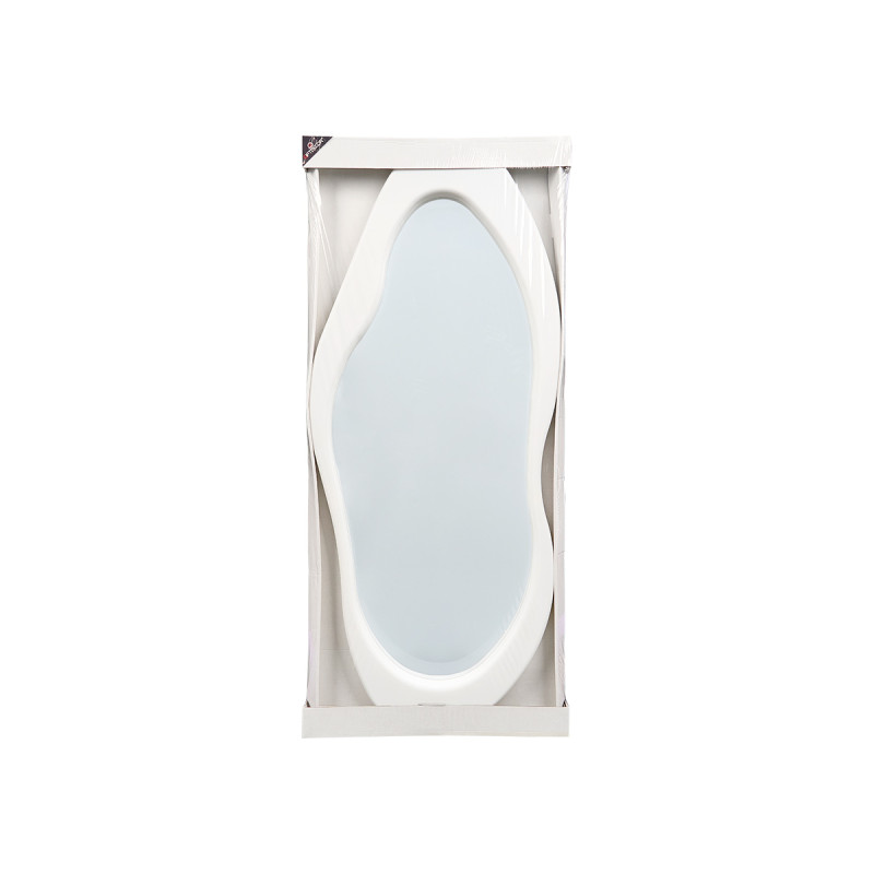 MIROIR DE FORME EN PLASTIQUE BLANC 120CM