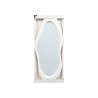 MIROIR DE FORME EN PLASTIQUE BLANC 120CM