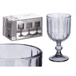 CALICE VINO RIGHE 380ML FUMO