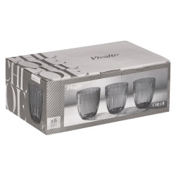 VASO AGUA RAYAS 300ML HUMO