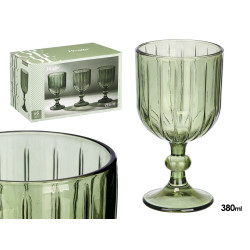 380ML GREEN STRIPED WINE CUP