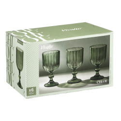 380ML GREEN STRIPED WINE CUP