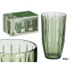 BICCHIERE ALTO RIGHE 440ML VERDE