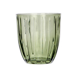 330ML GREEN STRIPED WATER GLASS