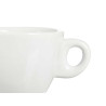 SET 6 120MLWHITE PORCELAIN COFFEE CUPS W PLATE 