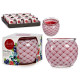 RED BERRIES CANDLE WITH GLASS 