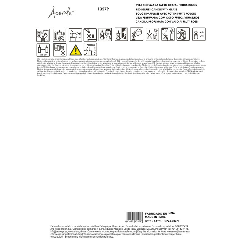 BOUGIE PARFUMEE AVEC POT EN FRUITS ROUGES 