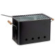 BARBEQUE PORTATILE RETTAN MANIGLIE COL NERO
