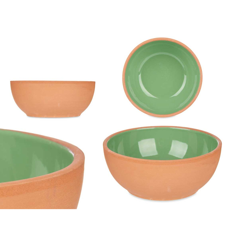 CIOTOLA TERRACOTTA 20CM COLORE VERDE