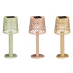 SOLAR LAMP WITH BASE ASSORTED 3 COLORS