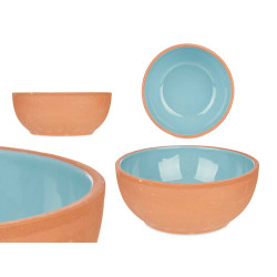 BOWL BARRO 20CM COLOR TURQUESA