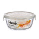 RECIPIENTE REDONDO VIDRO COM TAMPA SILIC