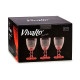 33CL RED FEET WINE GLASS CUP POINTS DESIGN 330ML