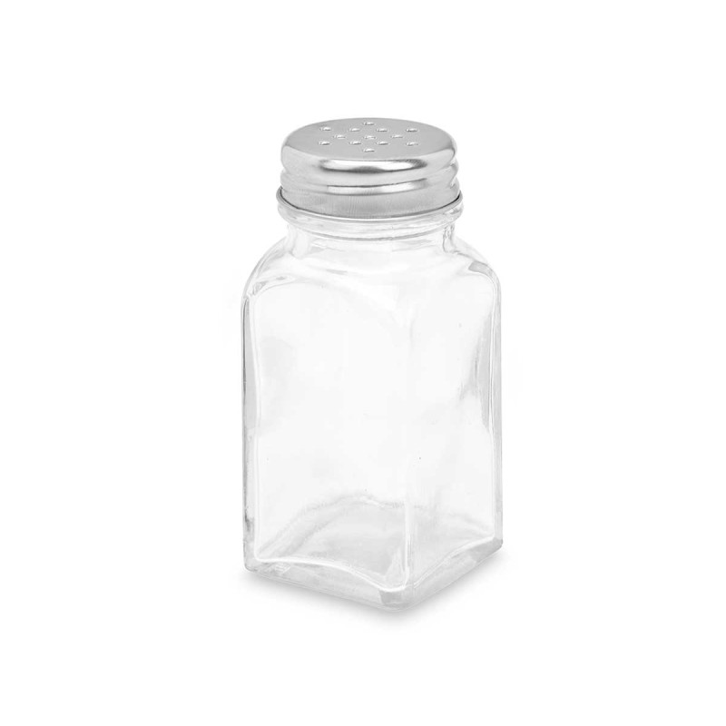 SQUARE GLASS SALT SHAKER