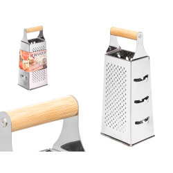 CONICAL STEEL GRATER BAMBOO HANDLE