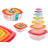 SET 7 CONTENITORI PLASTICA QUADRATI IL PRANZO
