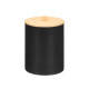 BLACK BAMBOO LID PLASTIC CANISTER