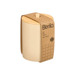 BOITE PLASTIQUE COUVERCLE BAMBOU BEIGE