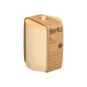 BEIGE BAMBOO LID PLASTIC CANISTER