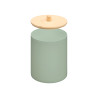BARATTOLO PLASTICA COPERCHIO BAMBU ALLA MENTA